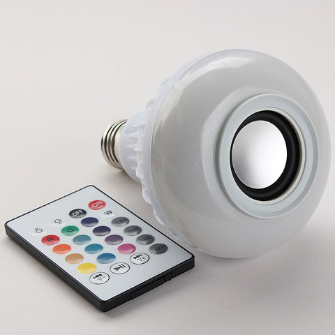 Image of Smart Wireless LED Bulb Lamp With Music Audio Speaker