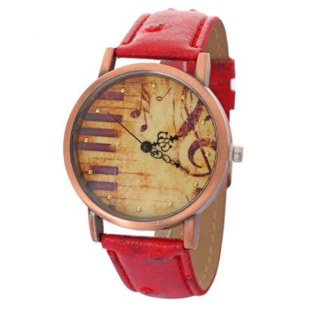 Image of Retro Piano Musical Note Watches