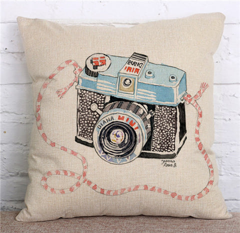Image of Retro Vintage Style Pillow Cover