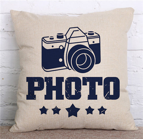 Image of Retro Vintage Style Pillow Cover
