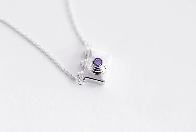 Sterling Silver Mini Flyleaf Camera Necklace