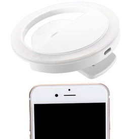 LED Clip-on Rechargeable Selfie Ring Light
