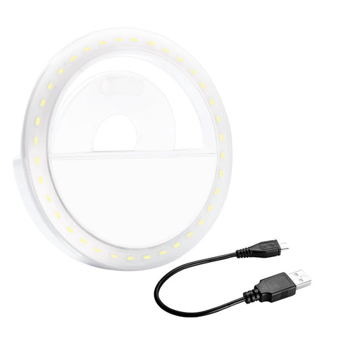 Image of LED Clip-on Rechargeable Selfie Ring Light