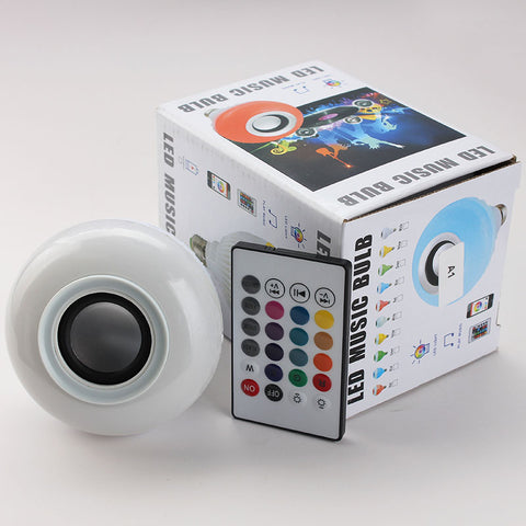 Image of Smart Wireless LED Bulb Lamp With Music Audio Speaker