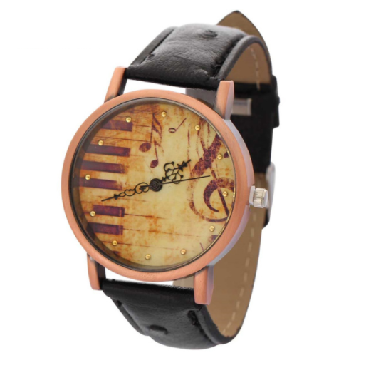 Retro Piano Musical Note Watches