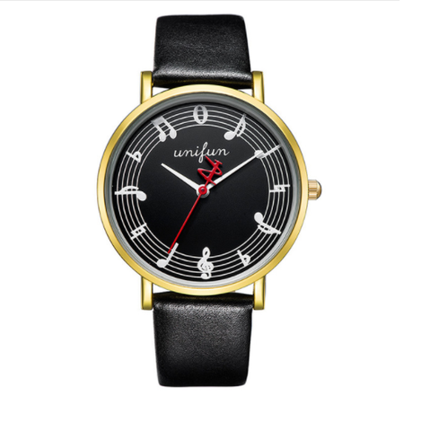Image of Musical Notation Leather Watches
