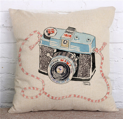 Retro Vintage Style Pillow Cover